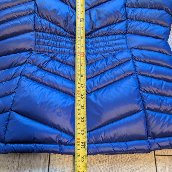 MINT CONDITION Calvin Klein Blue Lightweight Down Puffer Jacket w/ Hood | Size M - Picture 13 of 13